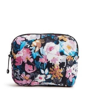 Vera Bradley Featherweight Medium Cosmetic Bag Travel ARTIST GARDEN print